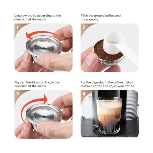 Stainless Steel Reusable Coffee Capsule 150ml/5oz C75325