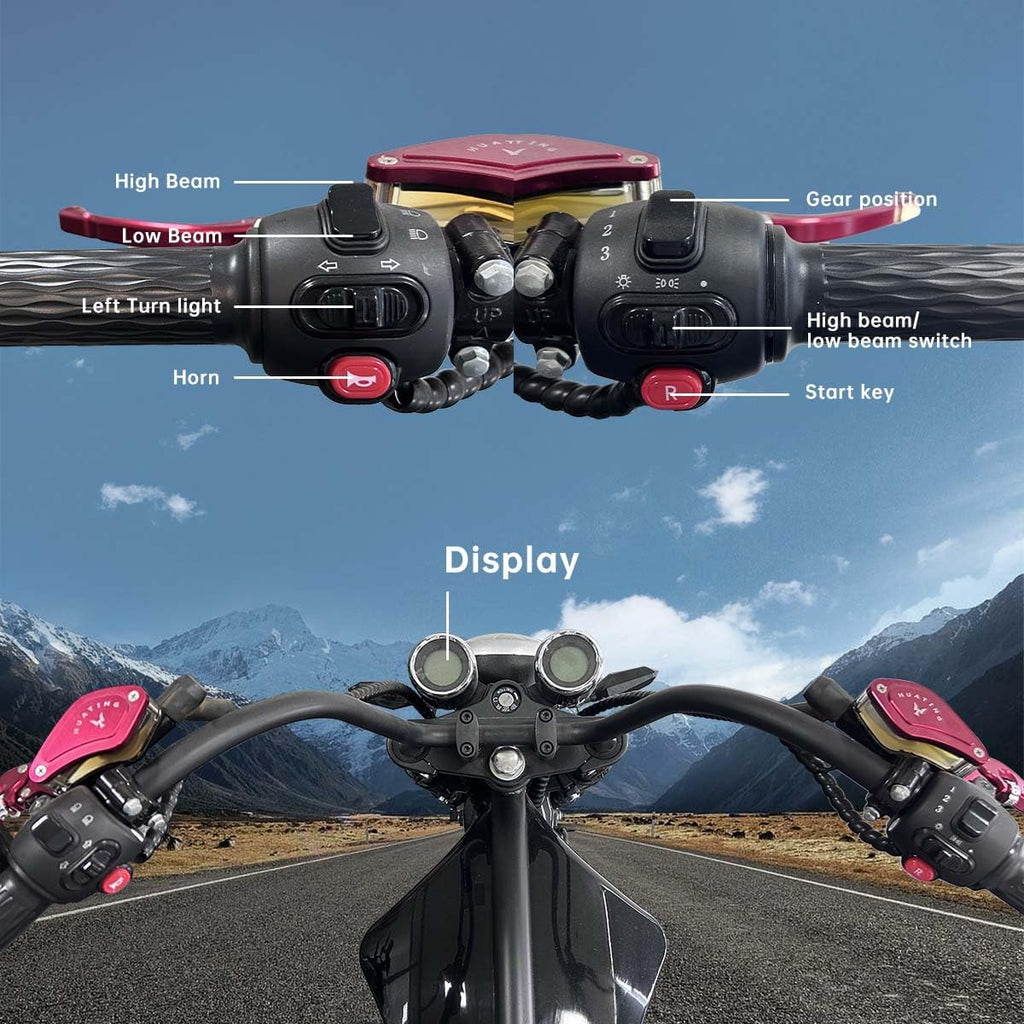 2500W Fat Tire Electric Scooter with 60V20Ah Battery Y89053