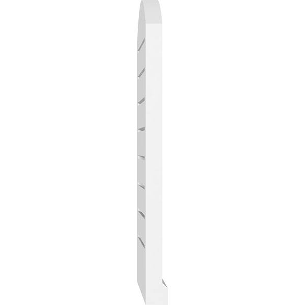 Arch Top Surface Mount PVC Gable Vent with Brickmould K64818