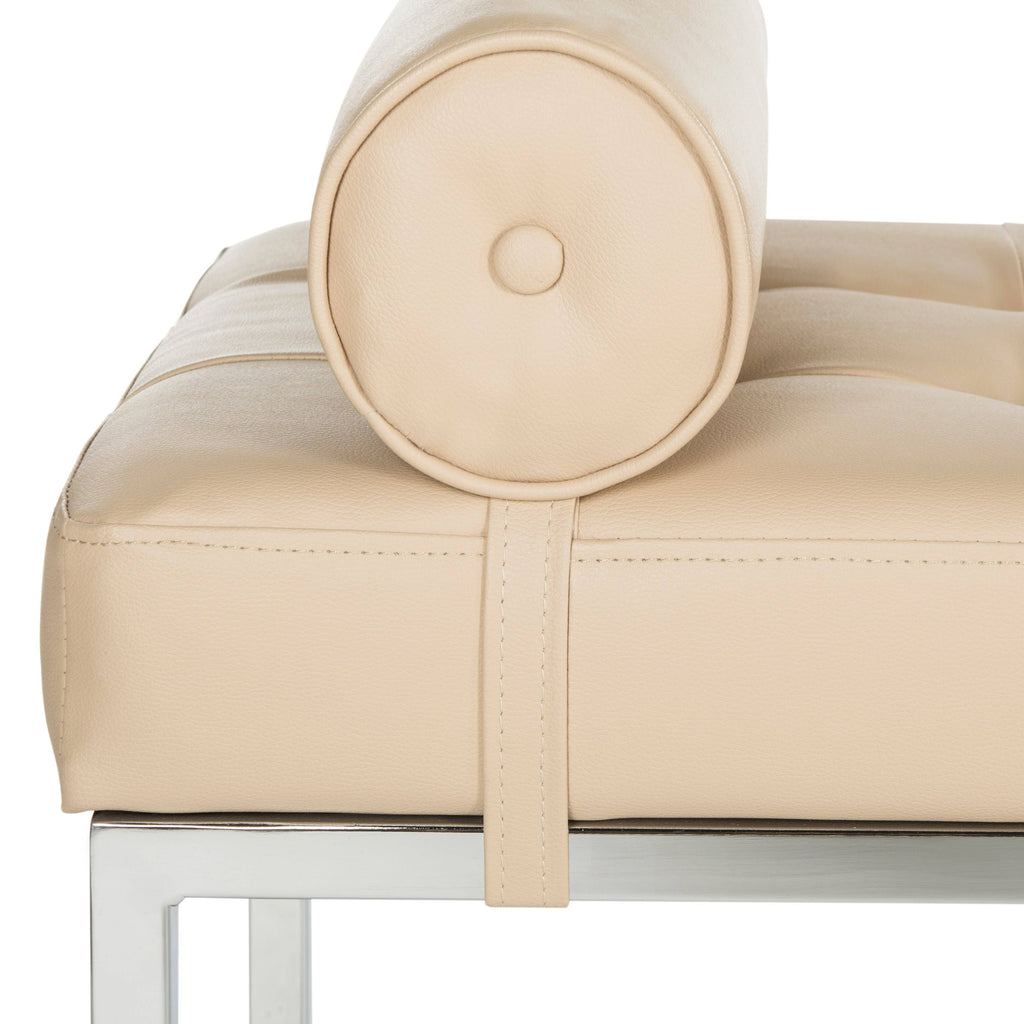Beige Tufted Bench J577793