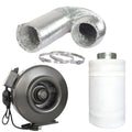 8-Inch Centrifugal Inline Duct Fan with Carbon Filter and Aluminum Ducting J300729