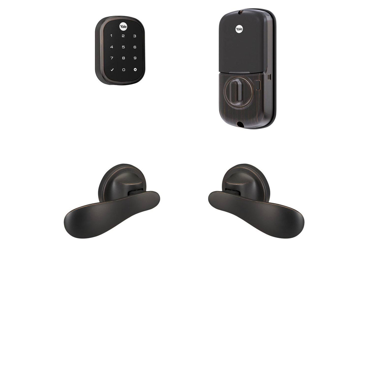Wi-Fi and Bluetooth Deadbolt with Paddle Lever U804