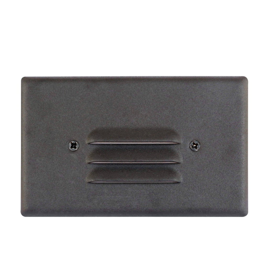 5 Pack Black Angled Louver Step Light with Vertical/Horizontal Plate - 2700K X702963