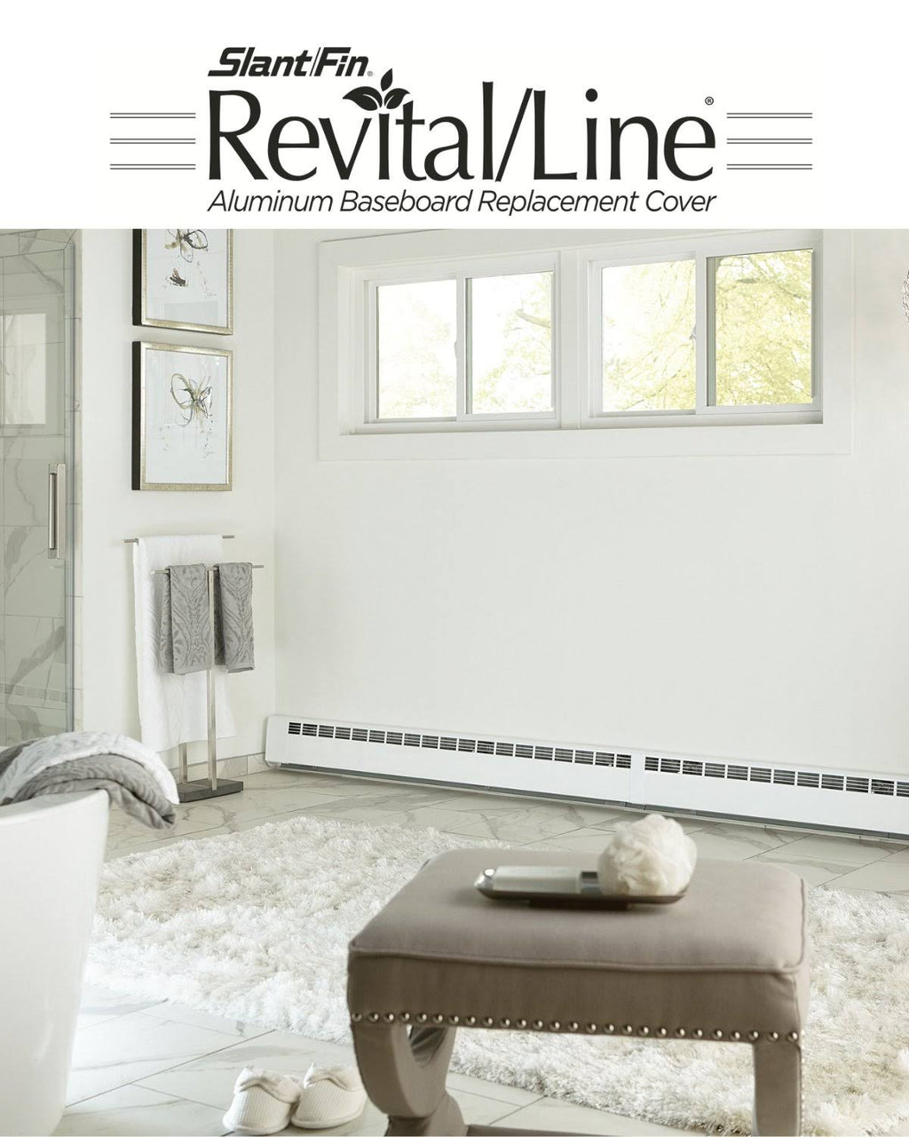 Brite White Hydronic Baseboard Cover U228433
