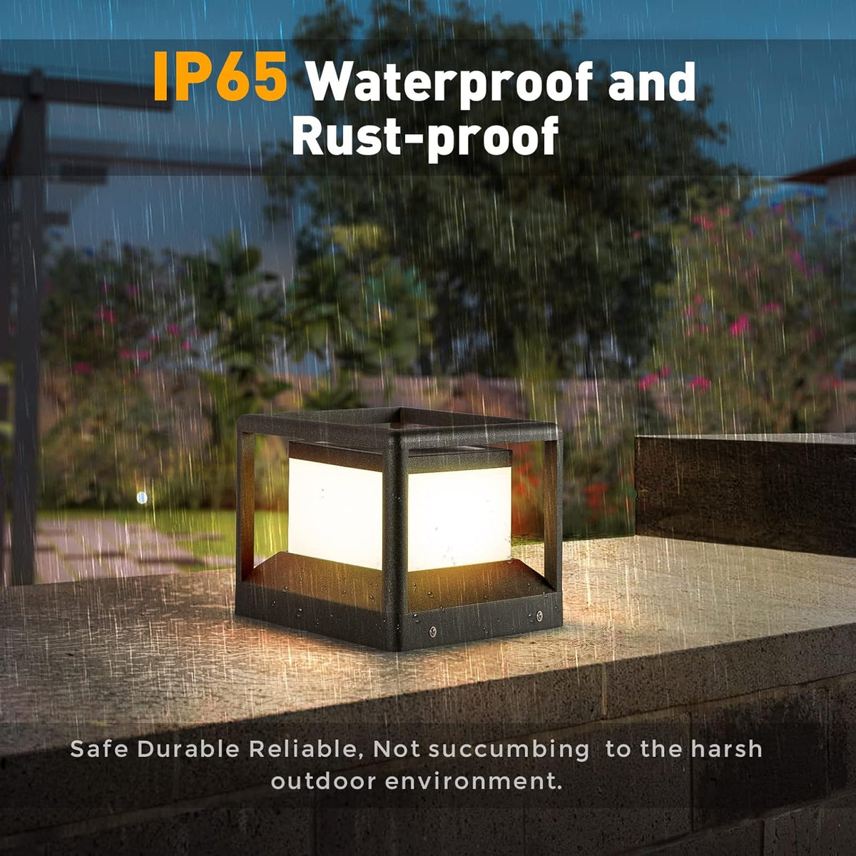 Solar Post Cap Light 3000K IP65 Waterproof S417237