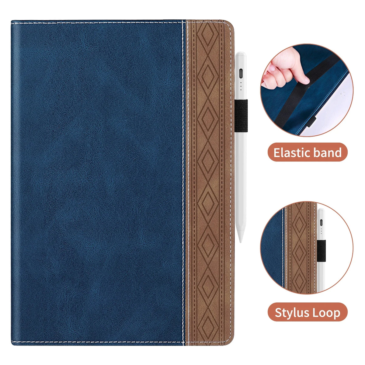 Blue PU Leather Magnetic Flip Stand Case for Samsung Galaxy Tab A8 10.5 Inch L588