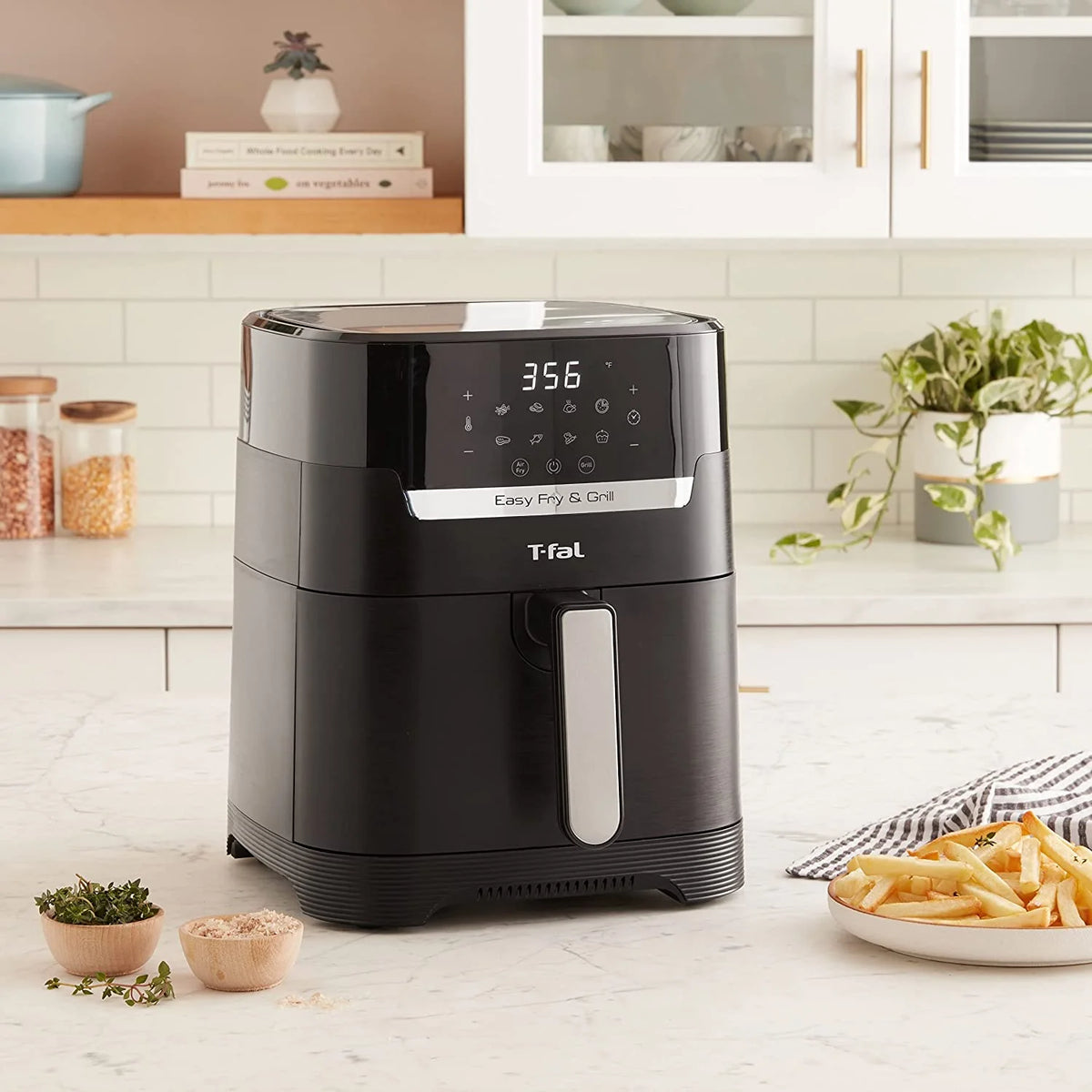 4.4 Qrt Black Air Fryer & Grill Combo L90795