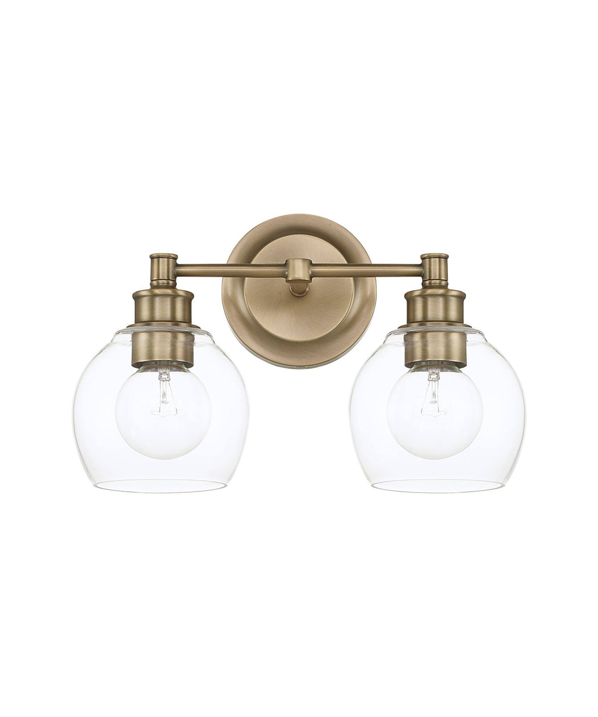 Aged Brass 2 Light Vanity S5503