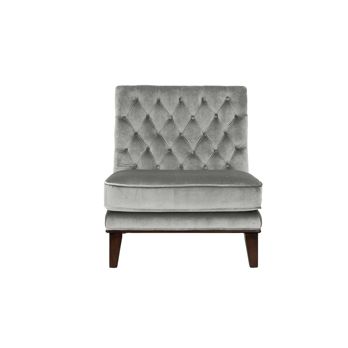 Tufted Velvet Slipper Accent Chair P90956