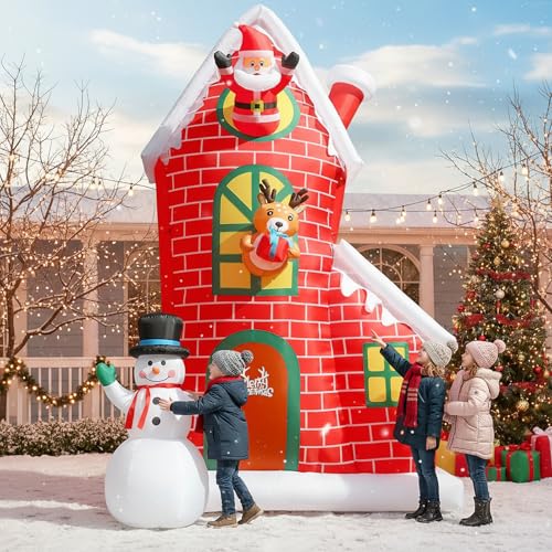 8 FT Blow Up Santa Claus with Gifts Bag Outdoor Decorations G728875