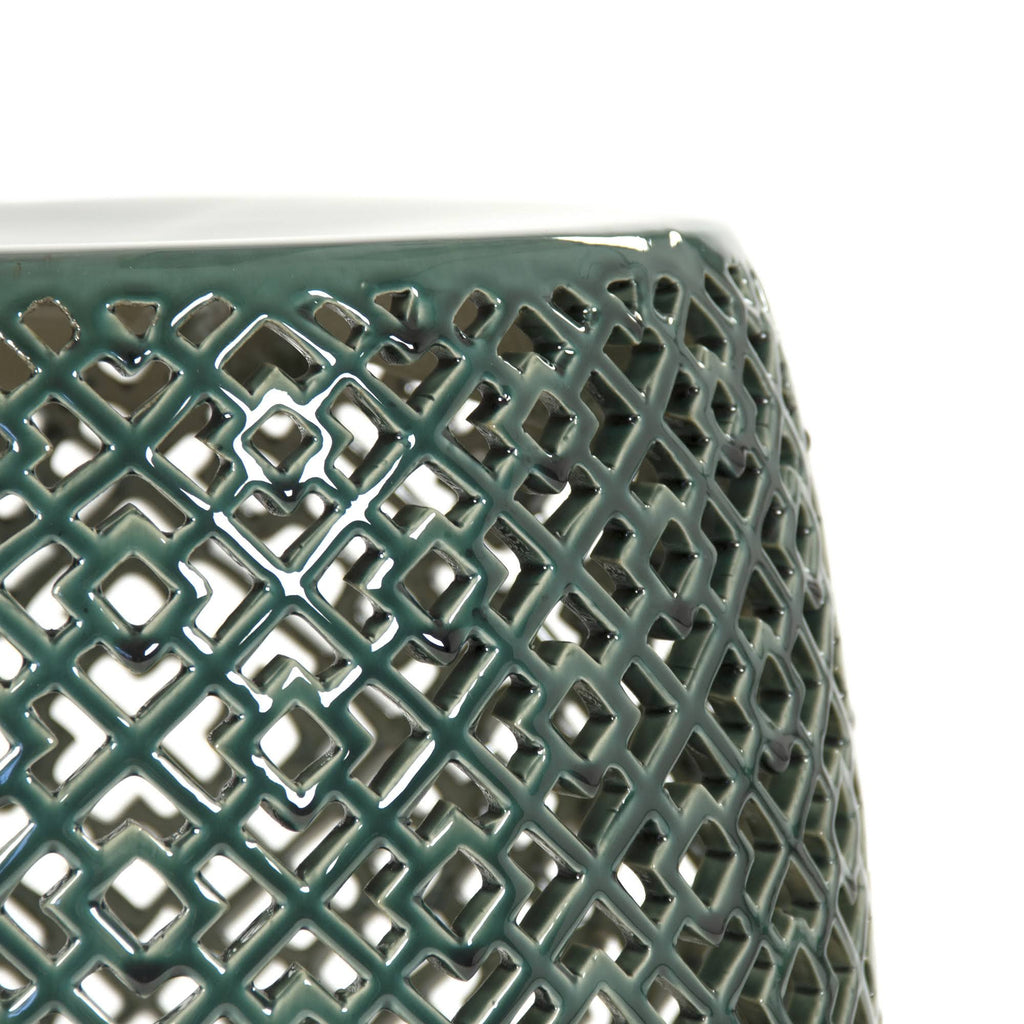 Teal Garden Stool F581003
