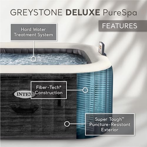 6 Person 77" x 28" Spa Set with Cover and Control Panel Y129