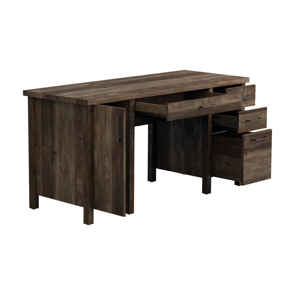 Rustic Oak Bookcase V30858