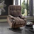 Brown Dual Motor Power Lift Recliner Chair D21861