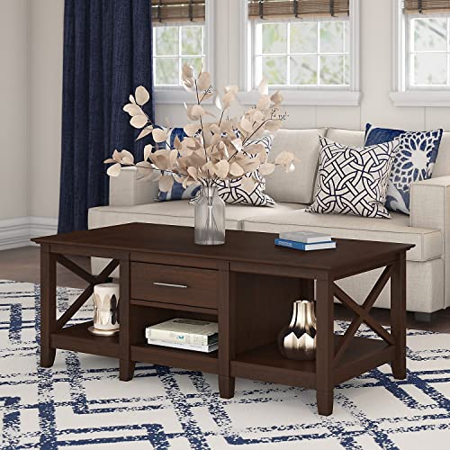 Aged Bronze Coffee Table with Storage F526