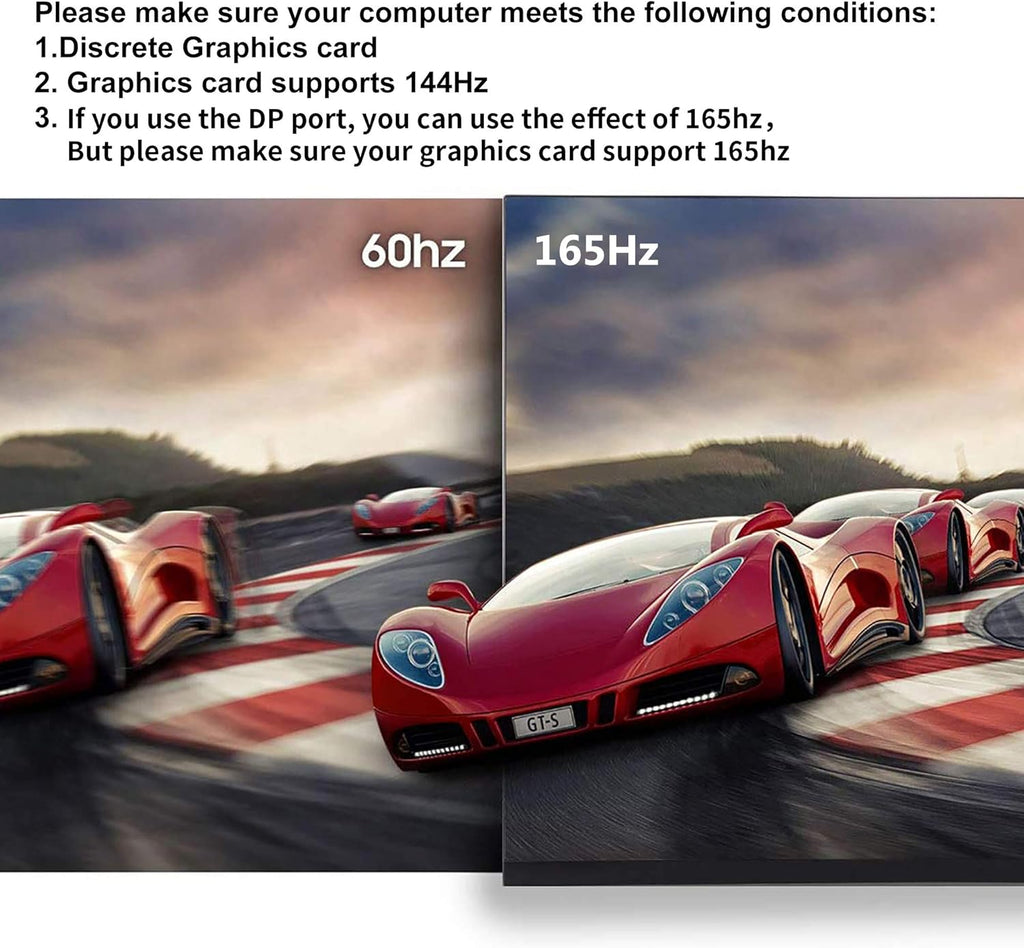 24 Inch FHD 165 Hz Gaming Monitor with FreeSync, VESA, DP & HDMI & USB T19553