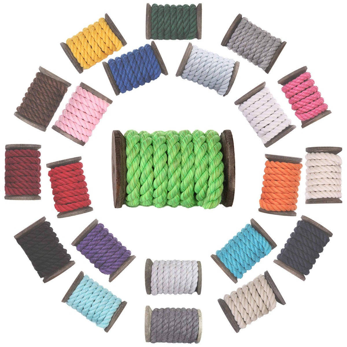 Natural Twisted Cotton Rope, 1/2 inch x 100 Feet G156