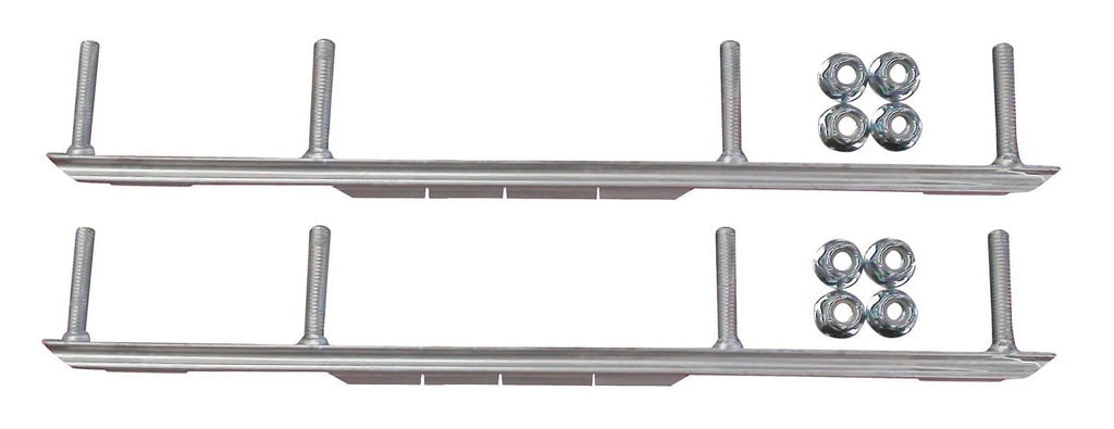 White XPT Snowmobile Skis with 9" Shaper Bars Complete Kit F91138
