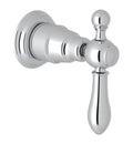 Polished Nickel Volume Control and Diverter Trim with Cross Handle D50761