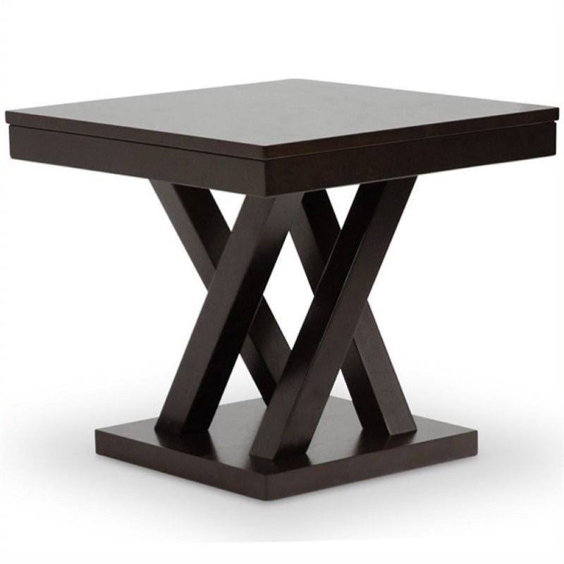 Cappuccino Square End Table U9666