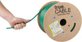 500ft Green 23AWG 4 Pair Solid Bare Copper Bulk Ethernet Cable T600736