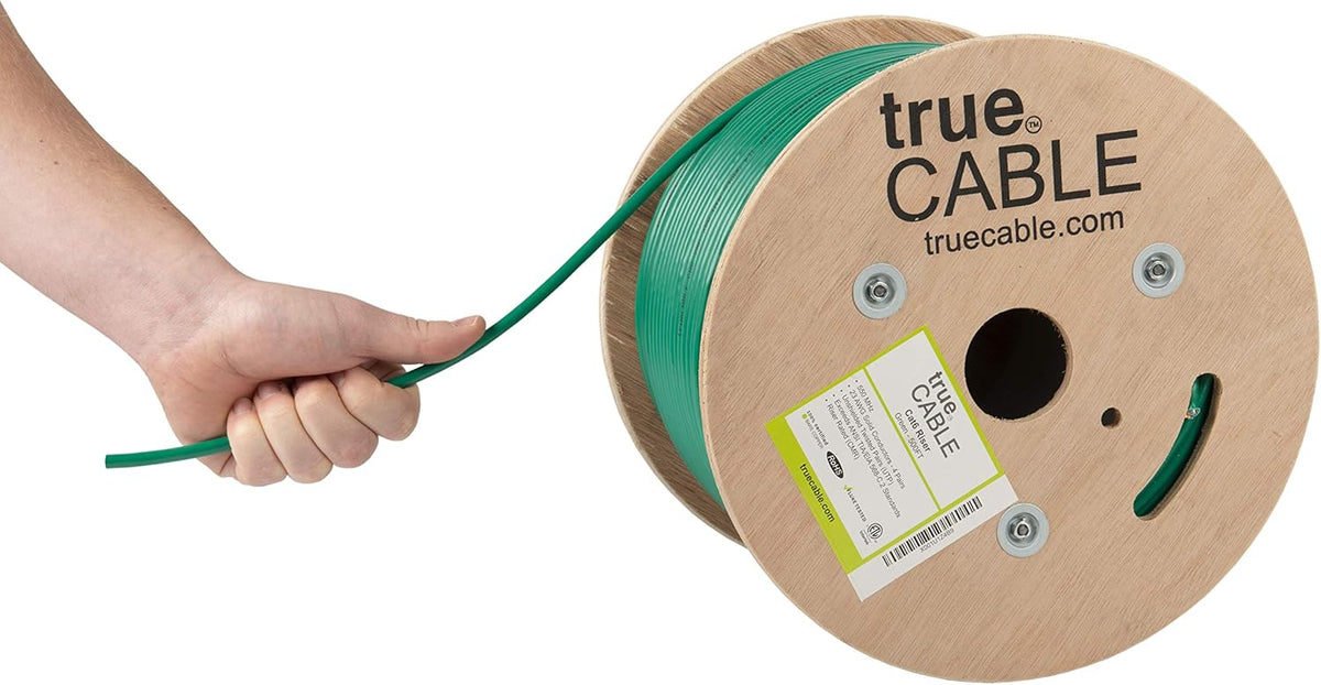 500ft Green 23AWG 4 Pair Solid Bare Copper Bulk Ethernet Cable T600736