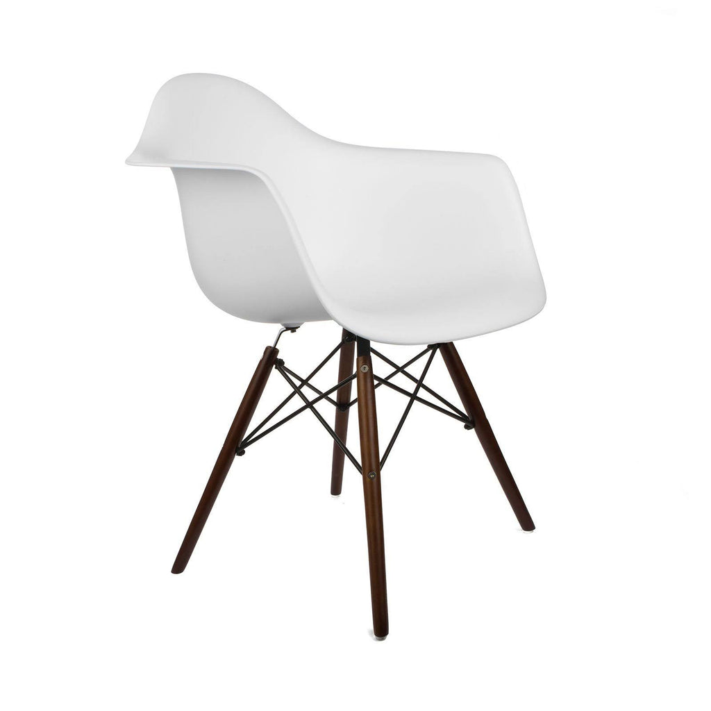 Yellow Arm Chair with Walnut Leg V1064