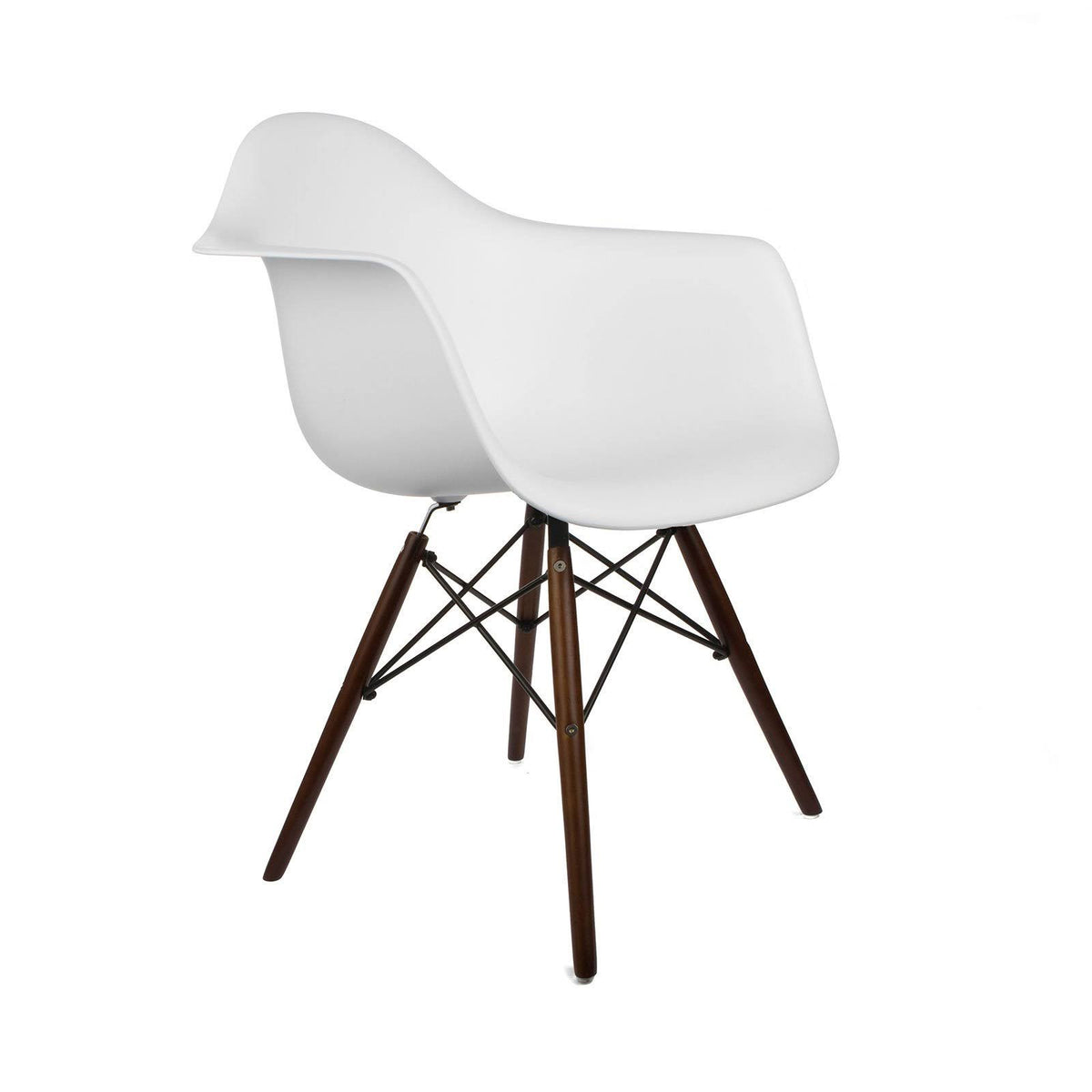 Yellow Arm Chair with Walnut Leg V1064
