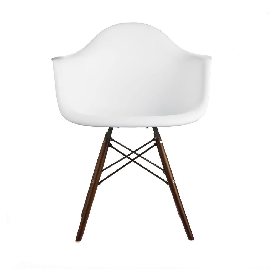 Yellow Arm Chair with Walnut Leg V1064