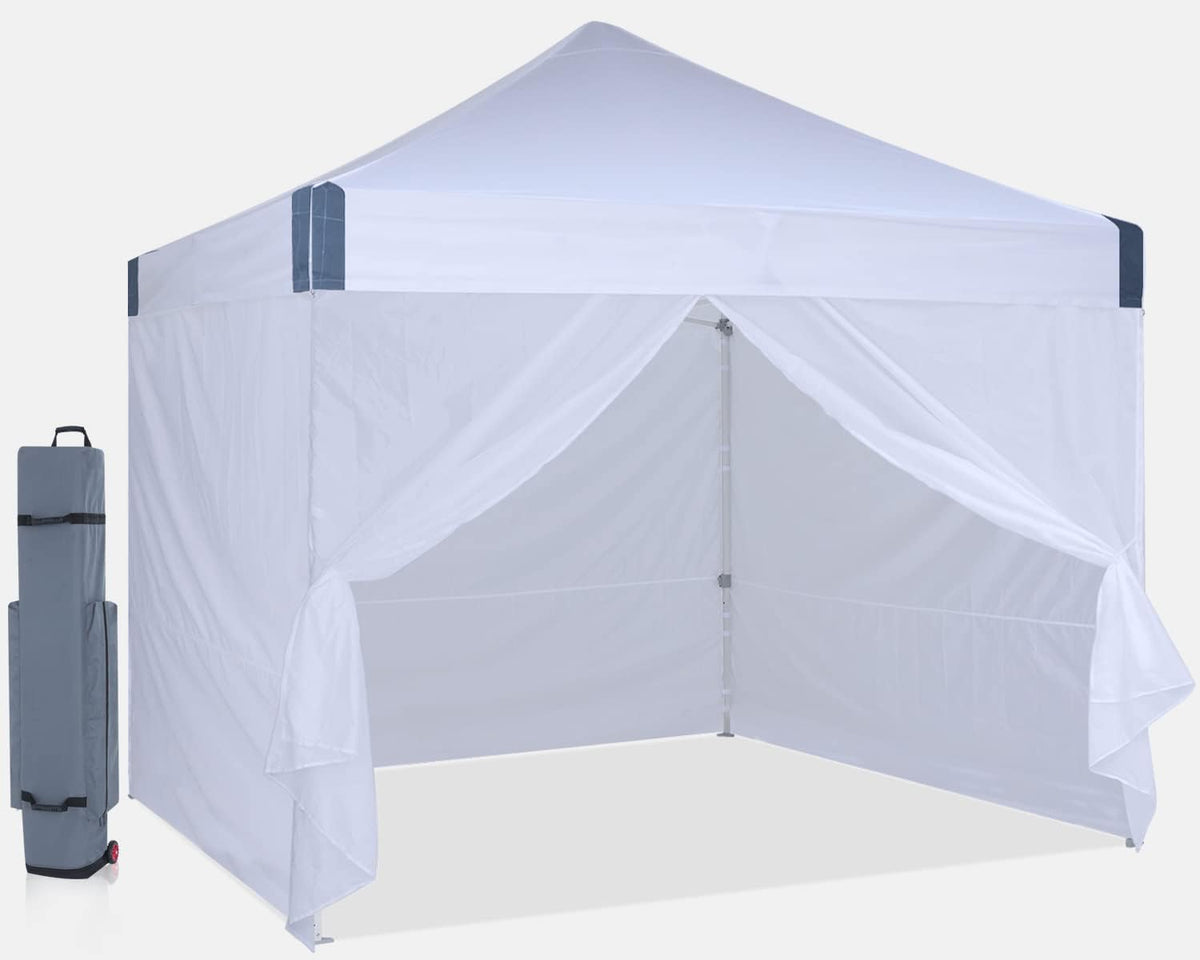Blue Pop Up Canopy Tent 10'x10' with Removable Sides Walls U619022