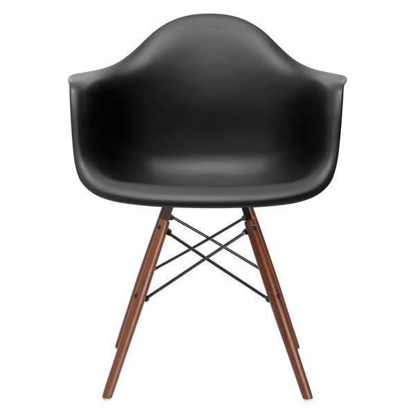 Yellow Arm Chair with Walnut Leg V1064