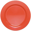 Coral Round Melamine Plate - 6/Case W17011