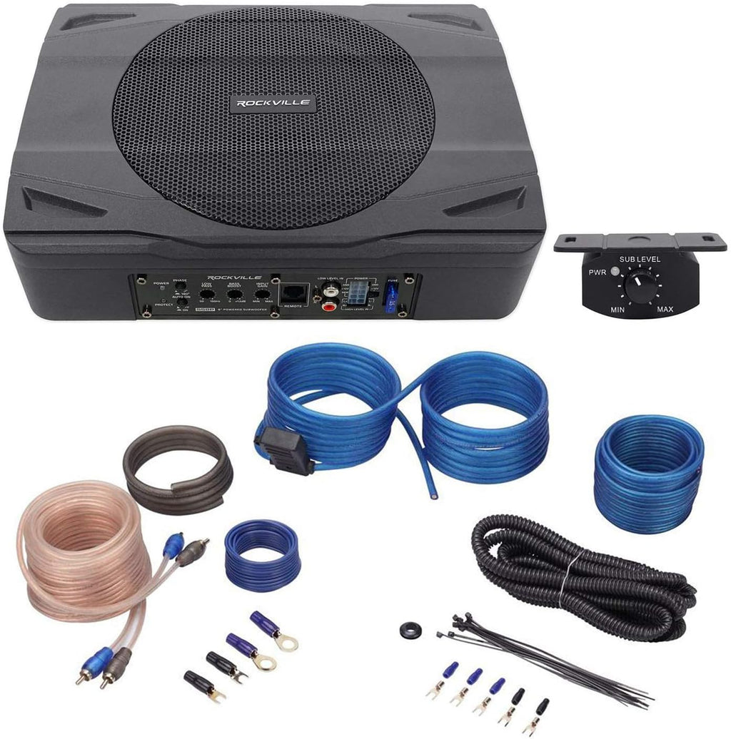 400 Watt Slim Powered Car Subwoofer C13979