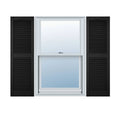 Open Louver Shutters with Shutter-Loks, Per Pair X383