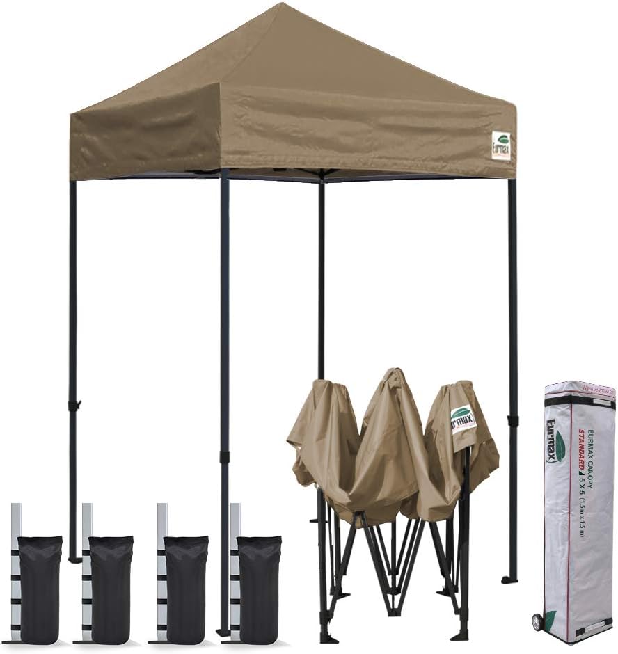8'x12' Commercial Instant Canopy Tent with Heavy Duty Roller Bag Q702751
