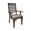 Ladder Back Arm Chairs Brown (Set of 2) J9074