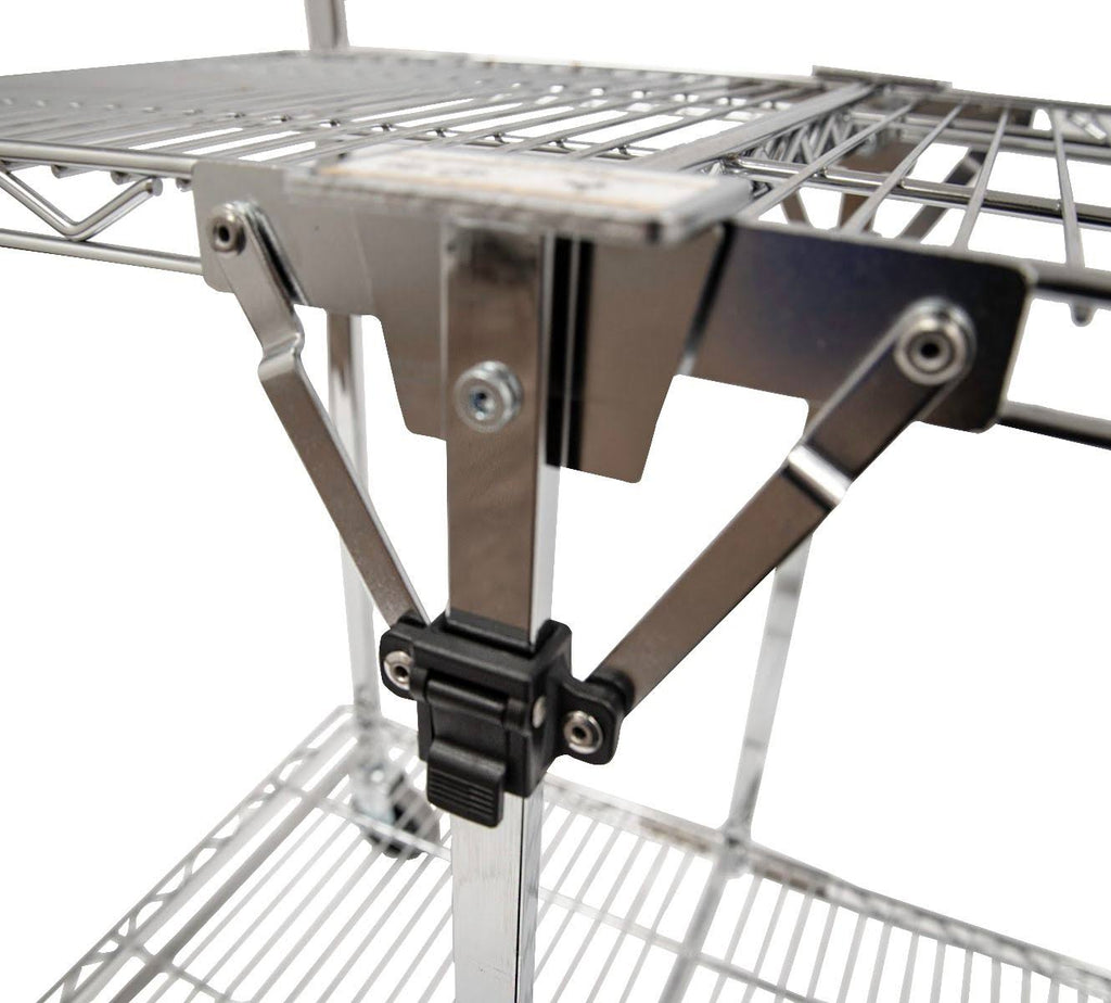 Two Shelf Collapsible Wire Utility Cart Z63058