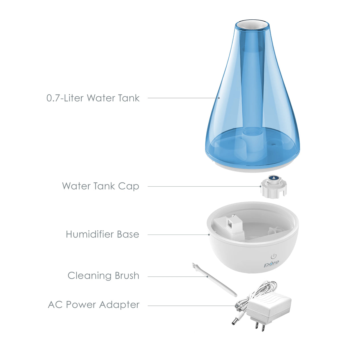 Blue Cool Mist Humidifier Q635080