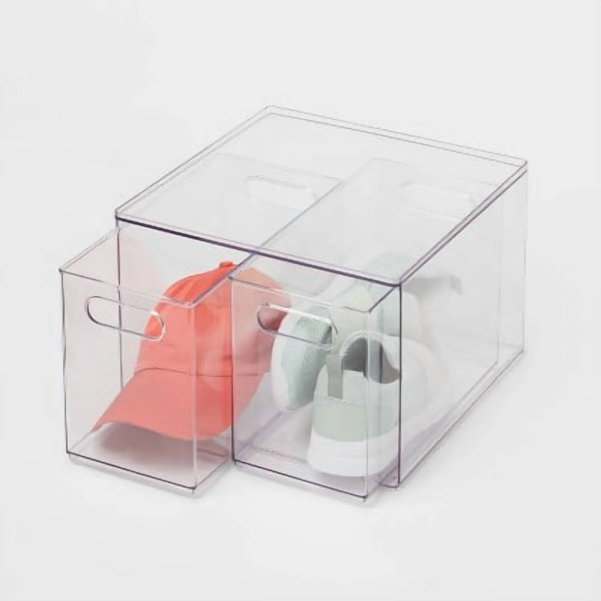 2 Drawer Clear Acrylic Utility Bins M17753