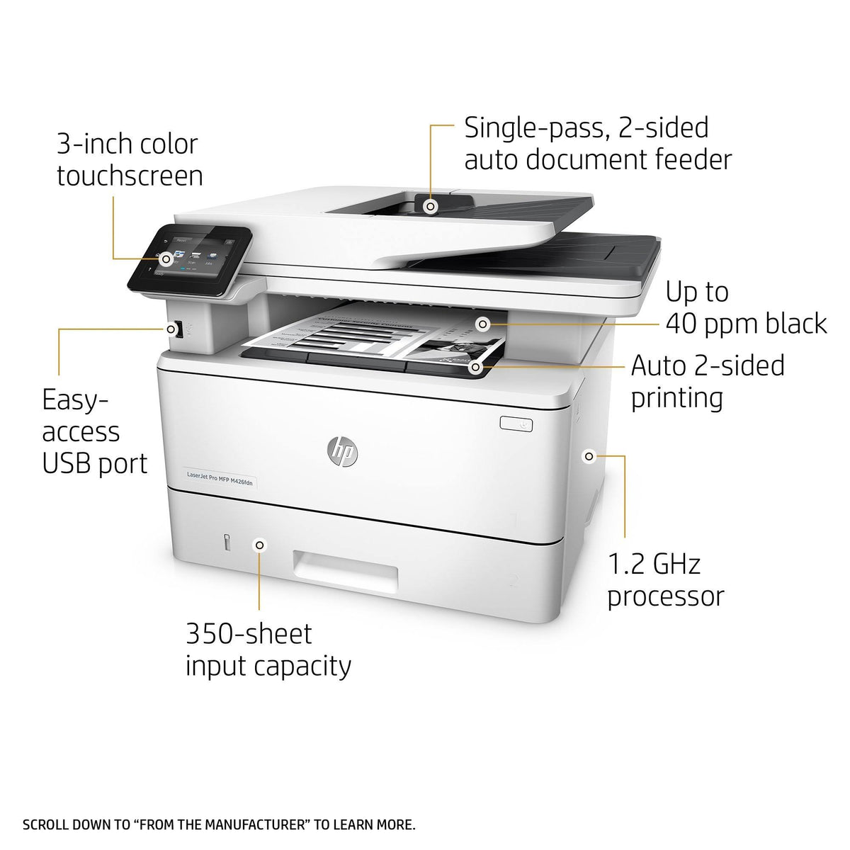LaserJet Pro MFP M426fdn Printer S73408