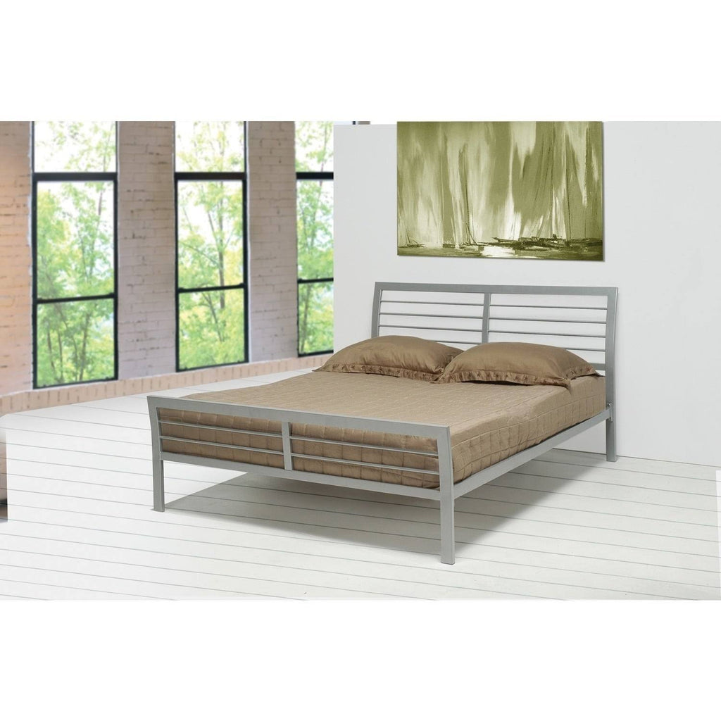 Silver Metal Bed (Full) R5855