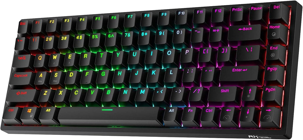 84 Keys Wireless Bluetooth Mechanical Keyboard with Red Switch R63956