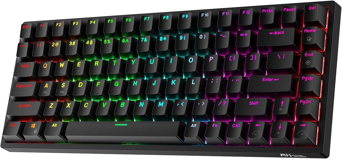 84 Keys Wireless Bluetooth Mechanical Keyboard with Red Switch R63956