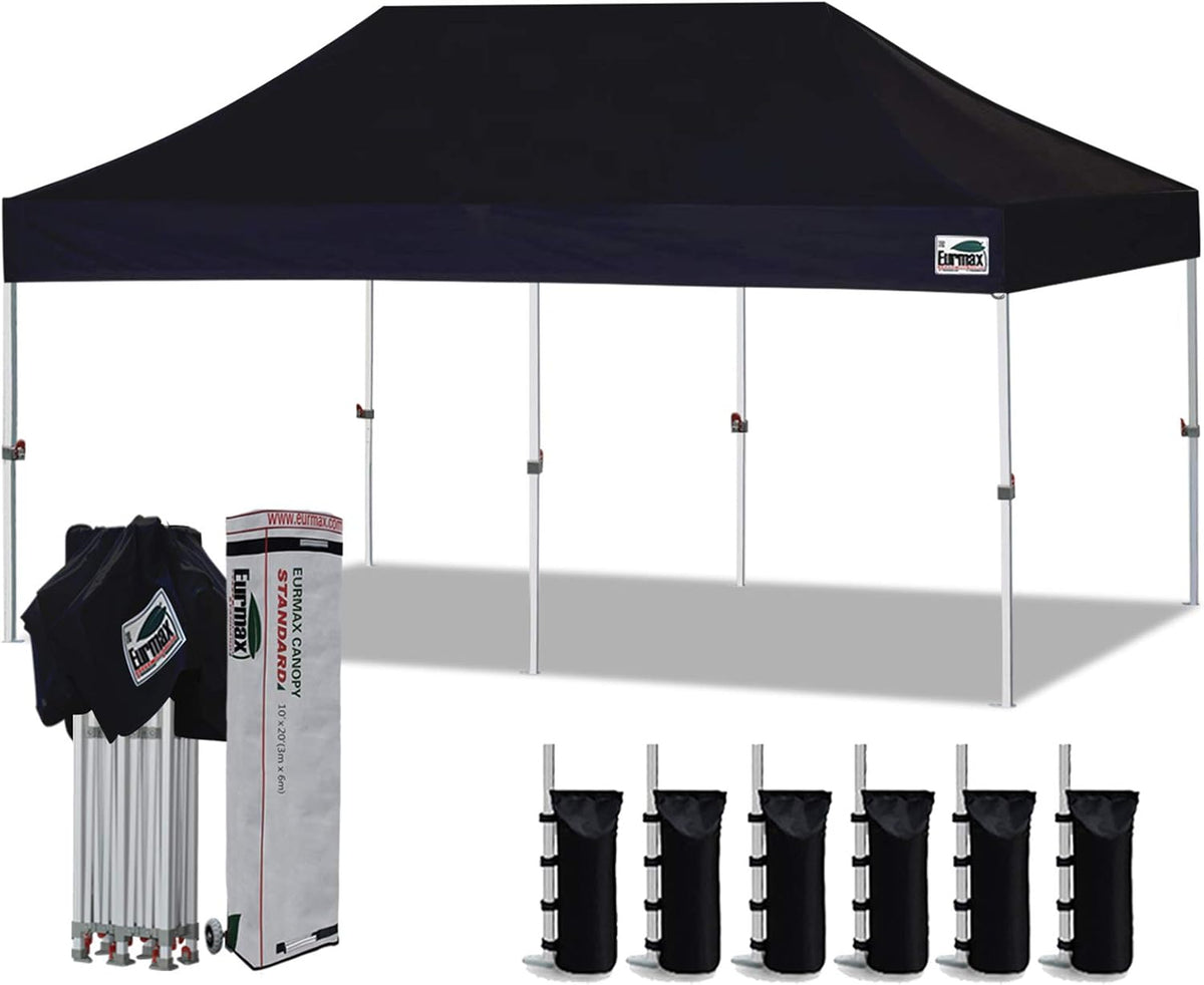 8'x12' Commercial Instant Canopy Tent with Heavy Duty Roller Bag Q702751