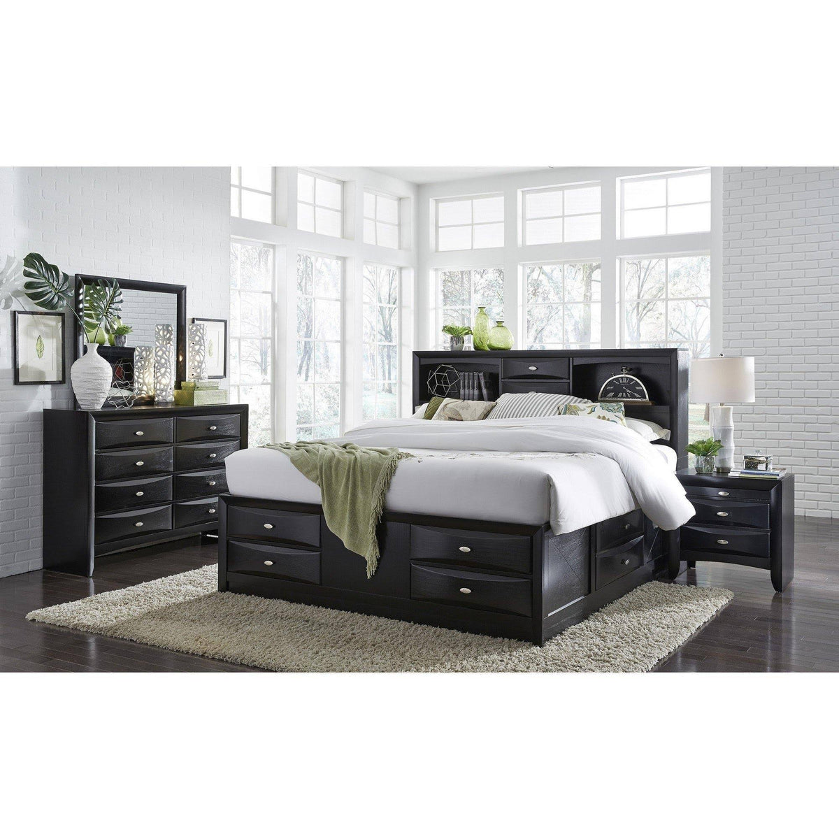 Black Chest with Drawer D660