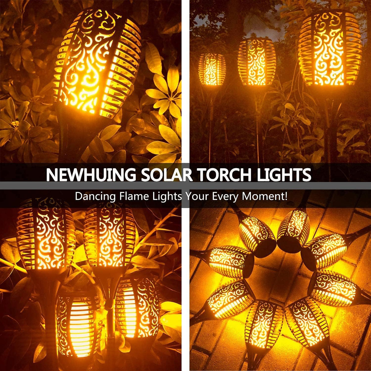 43 inch 96 LED Solar Torch Lights Z1346