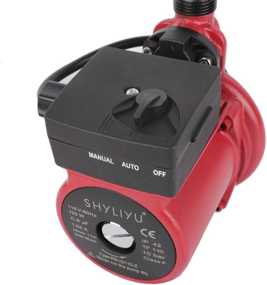 Water Pressure Booster Pump 115V 1 inch Outlet Cast Iron N917