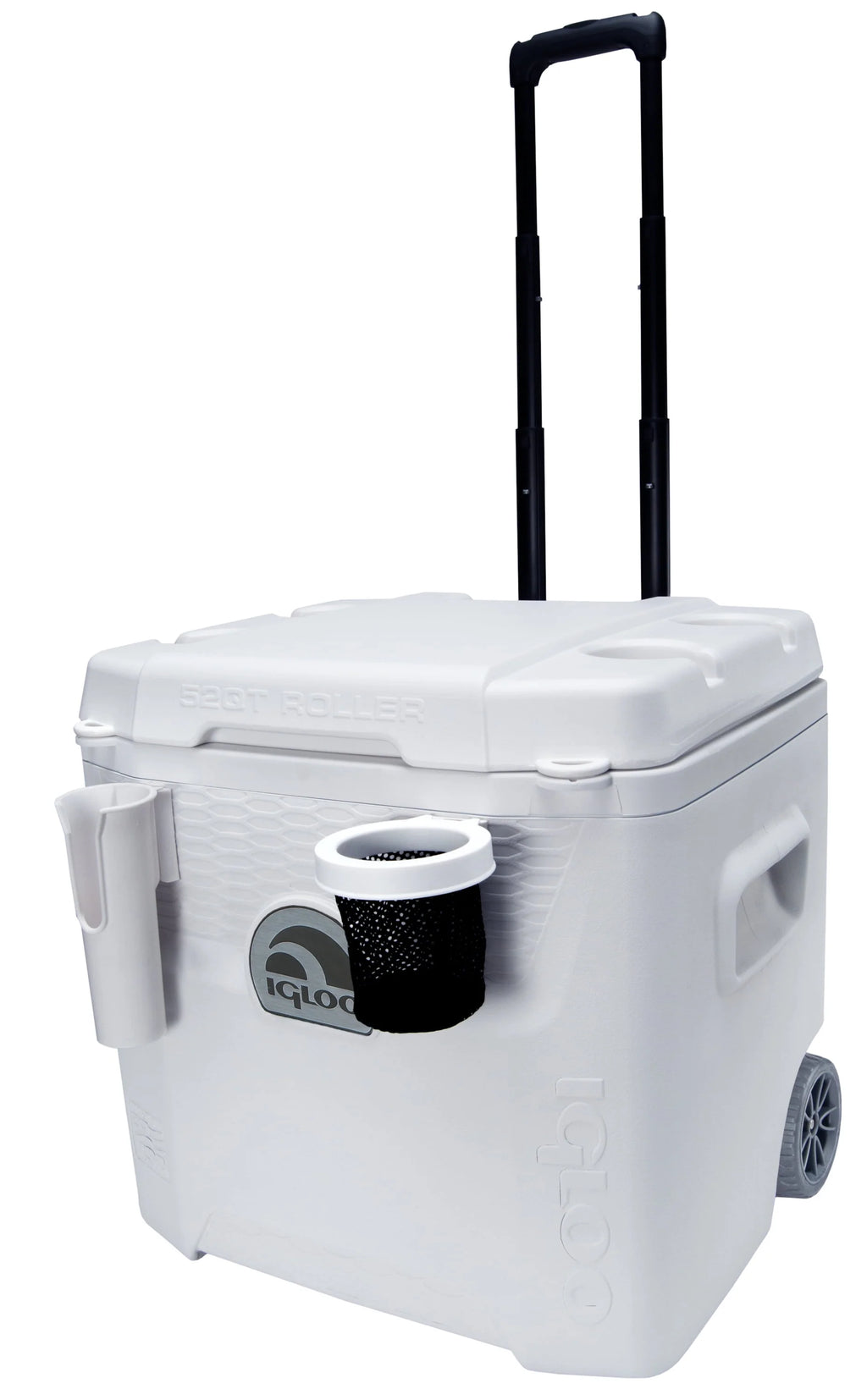 52 QT White Marine Ice Chest Cooler with Wheels K77432