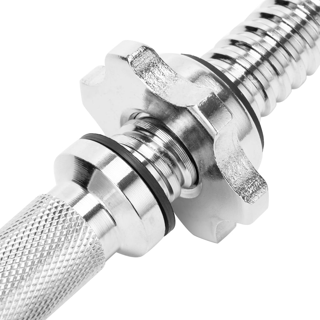 Chrome Dumbbell Bar with Spinlock Collars T8758