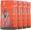90% Reflective Emergency Blanket, Pack of 4 M336636